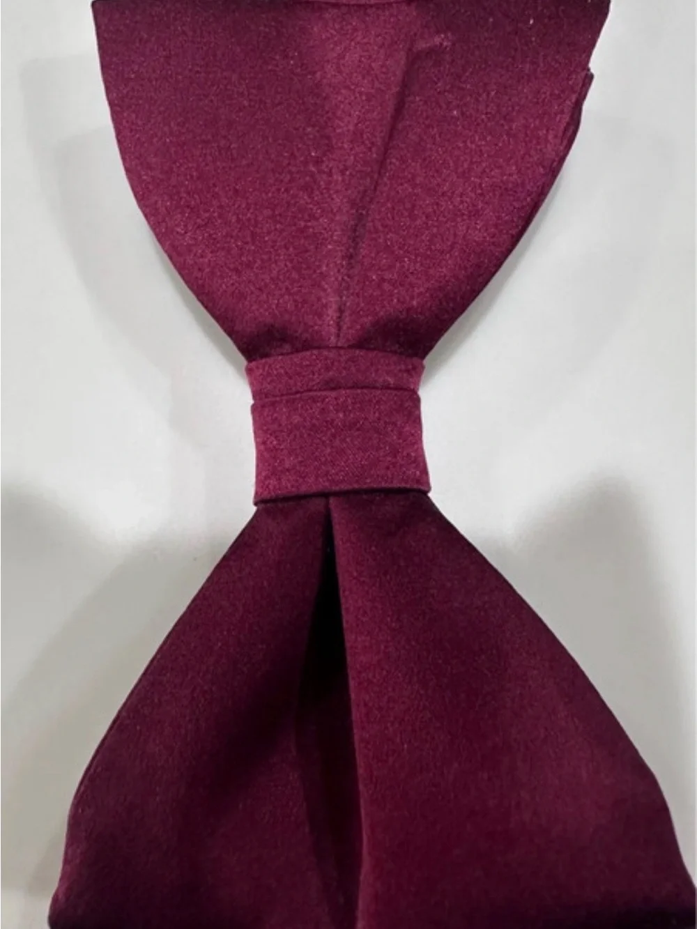 Pronto Uomo Solid Burgundy Men's Tie